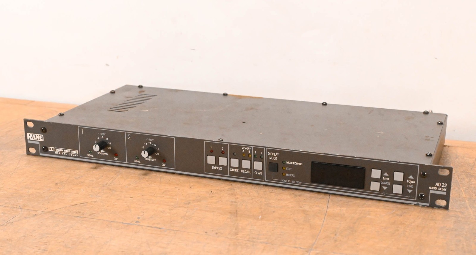 Rane AD 22 2-Channel Audio Delay Unit (NO POWER SUPPLY) CG01SKR