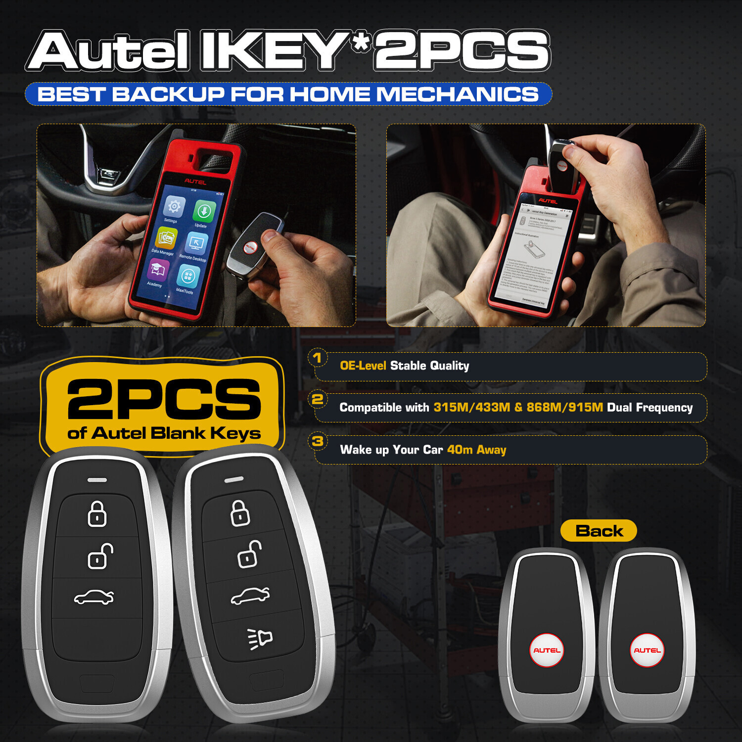 2025 Autel MaxiIM KM100 Key FOB PROGRAMMING Key Generation IMMObilizer 60sFaster