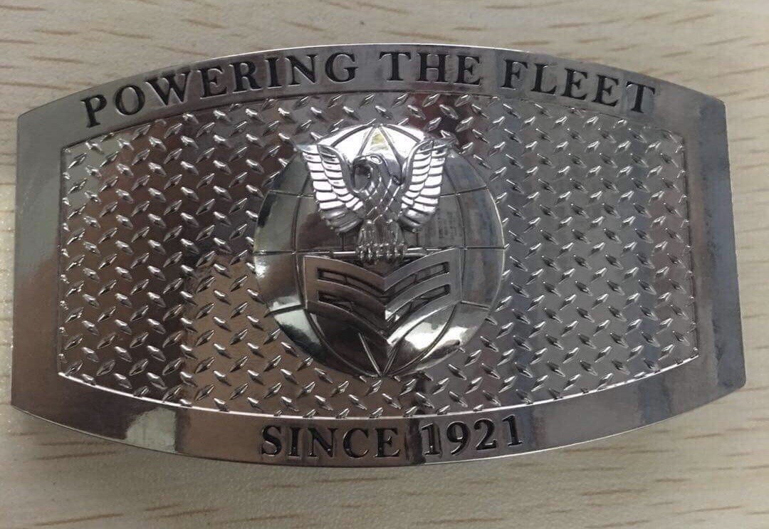 USN US NAVY Electrician EM BELT BUCKLE E6