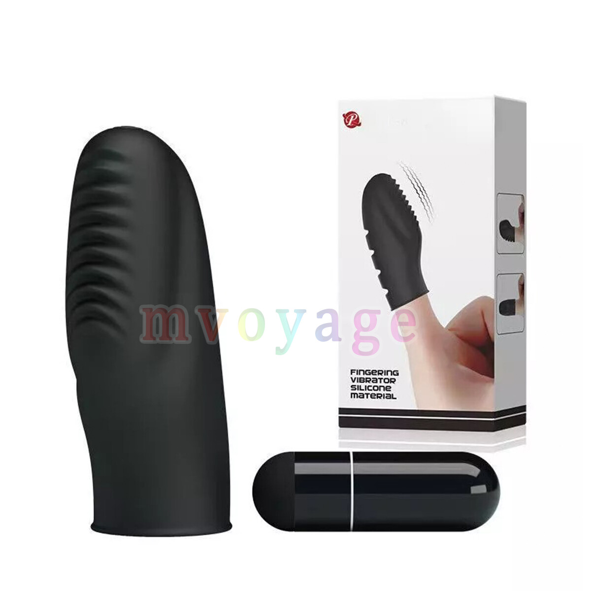 Silicone Finger Massager Vibrating Pink Wireless Cordless Personal Compact New!!