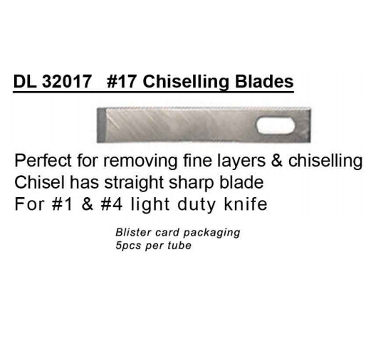 Delta Fine Chisel Blades #17 (5pcs)