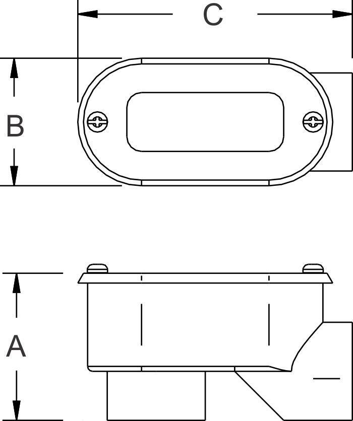 Orbit SLB-75 Type SLB Threaded Conduit Body 0.75 Inch