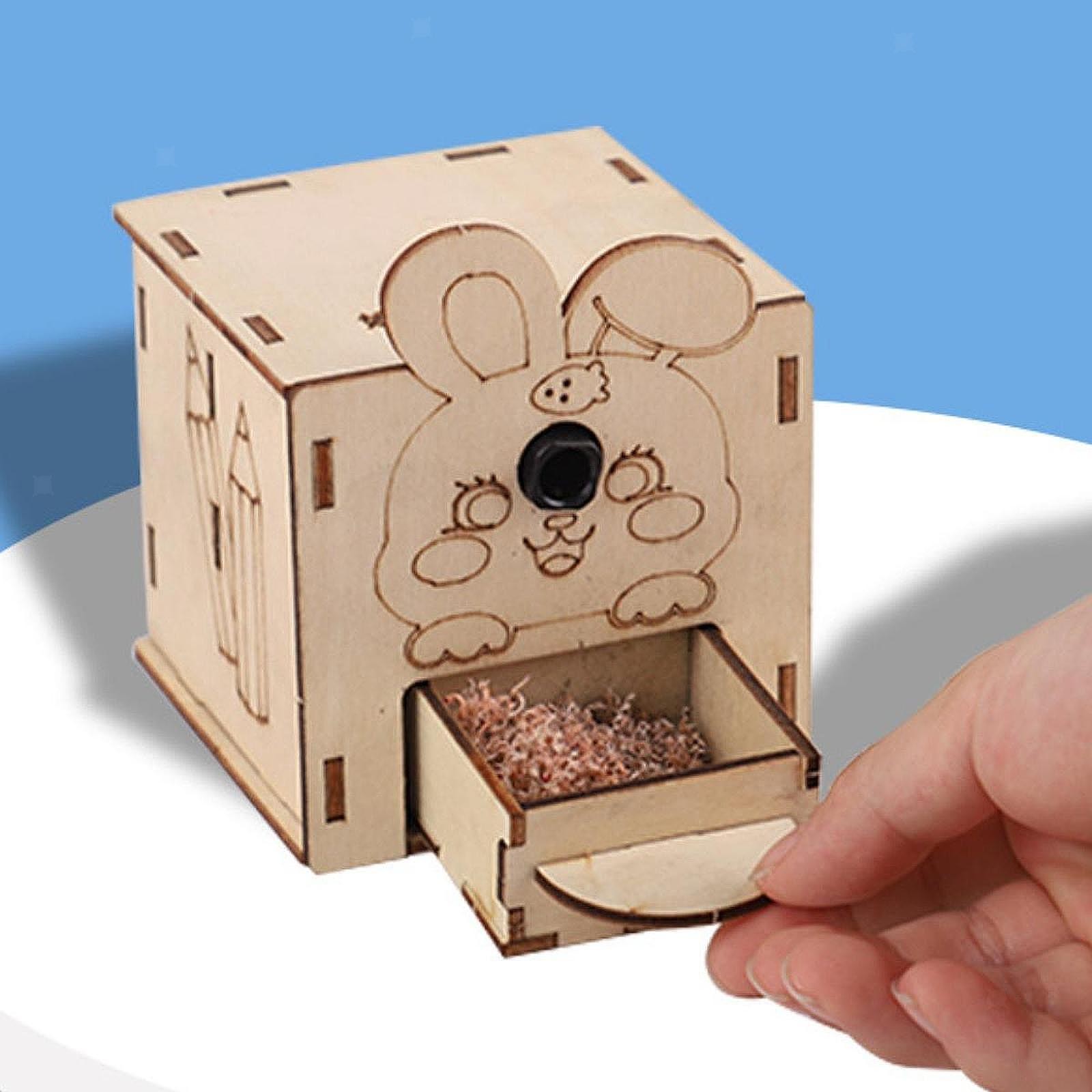Kids DIY Electric Pencil Sharpener Making Set Educational Crafts Handmade