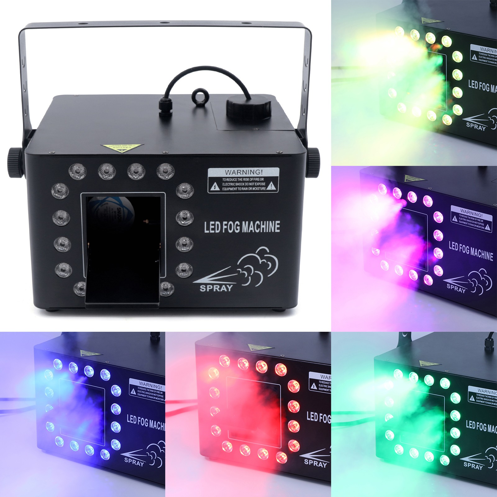 1500W Low Profile Hazer Haze Smoke Machine DMX Theater DJ Party Stage Effect