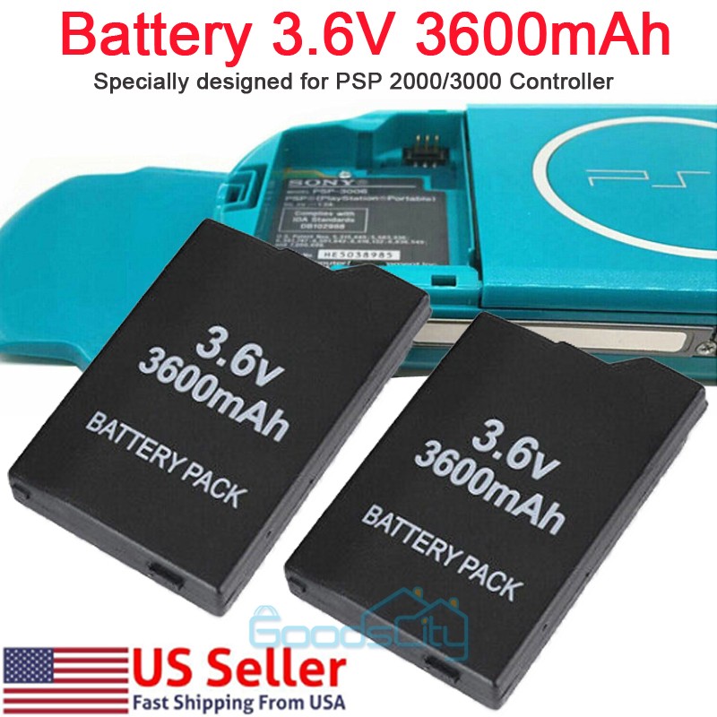 NEW OEM Rechargeable Battery for PSP-2000 PSP-3000 Lite Slim 3.6V 3600mAh