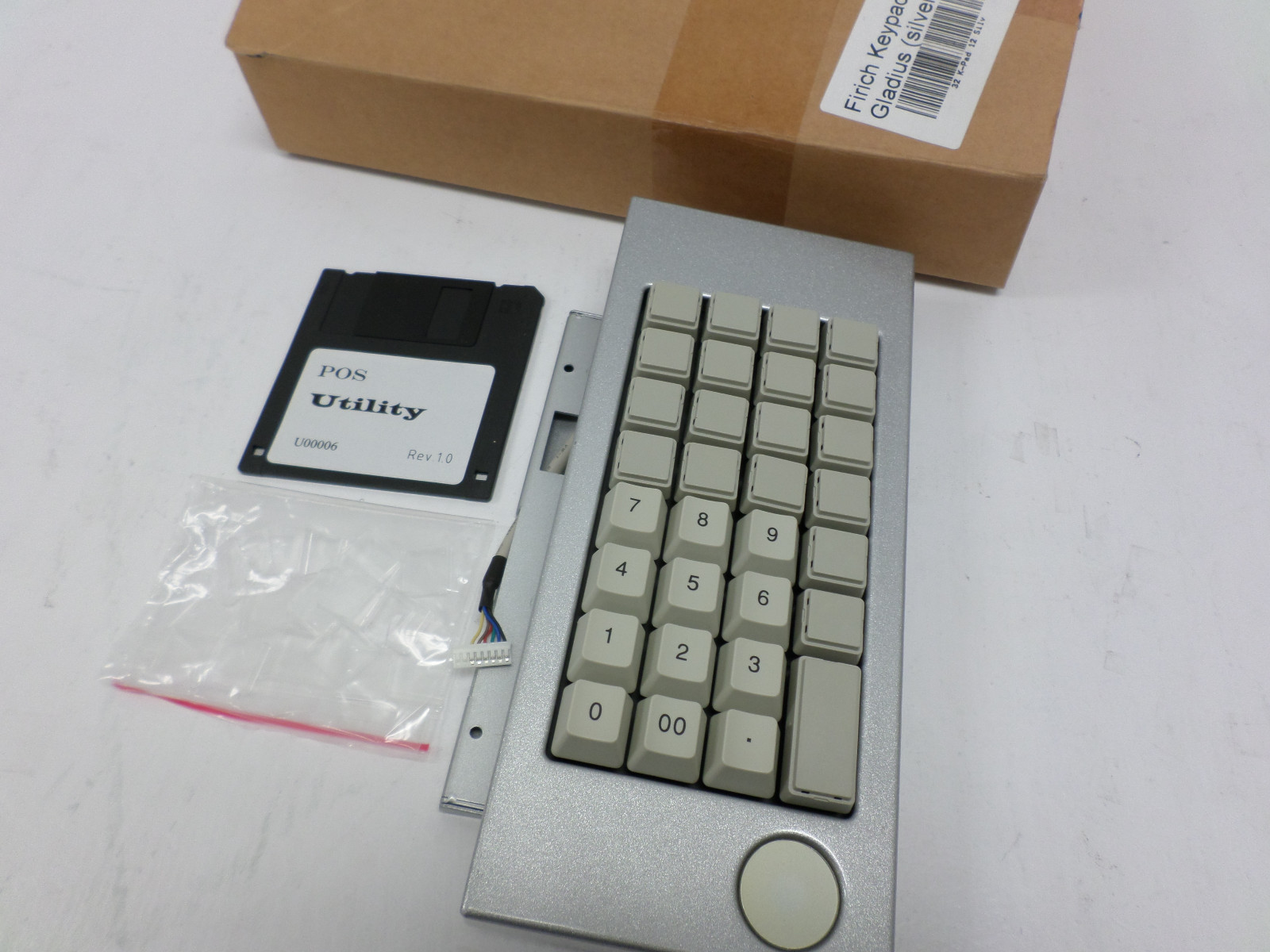 FEC Firich 32-Key Silver Keypad for Gladius All-In-One POS System K-Pad  - NEW!