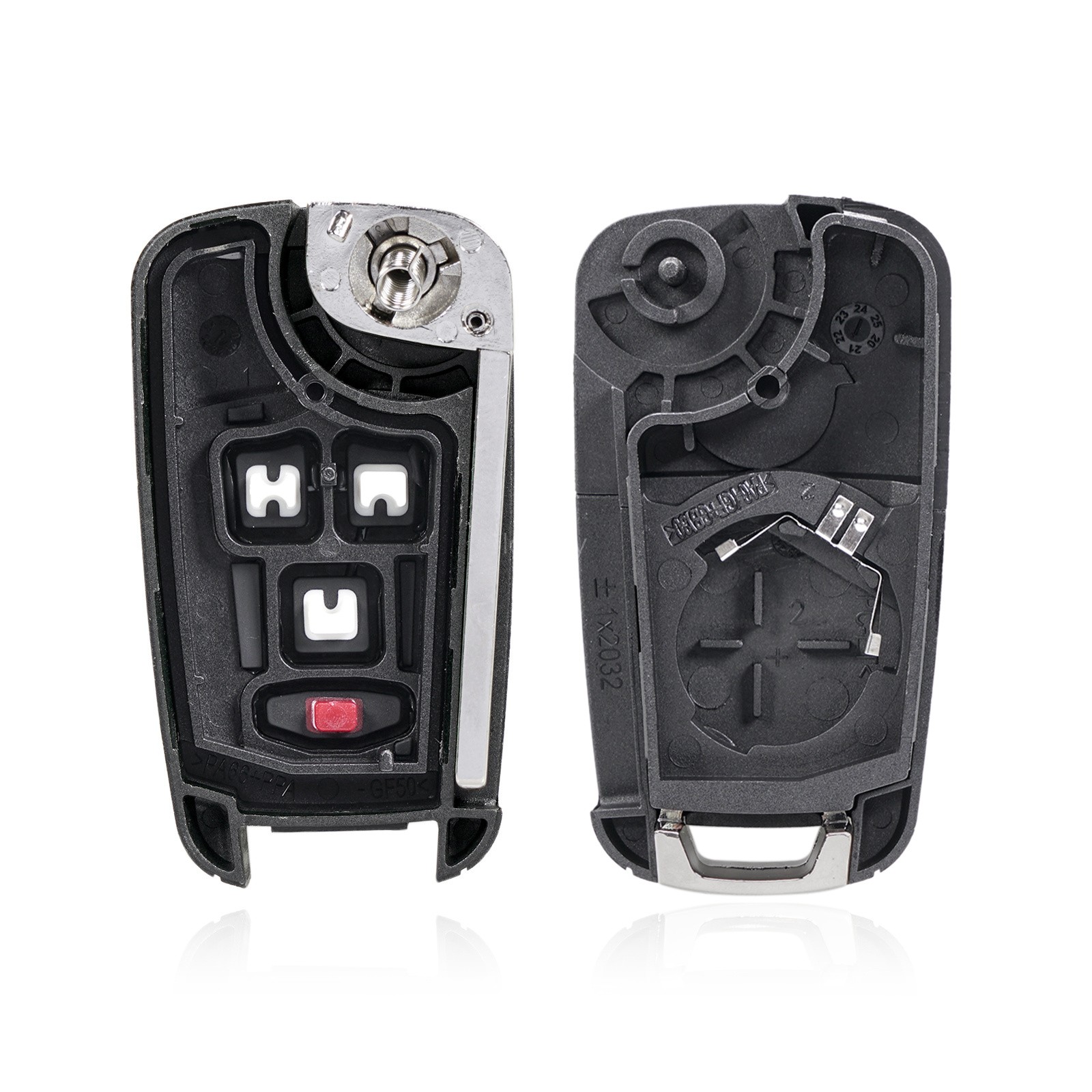2 For 2011 2012 2013 2014 2015 2016 Chevrolet Cruze Remote Key Fob Shell Case