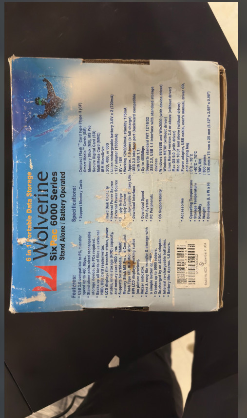Wolverine 6 in 1 Portable Data Storage