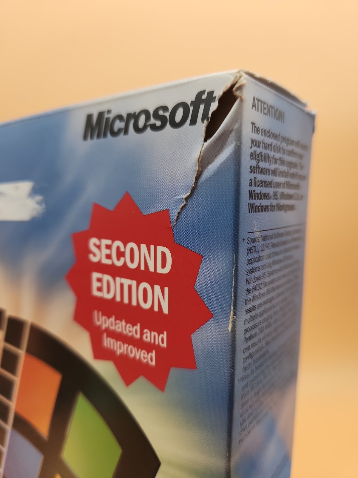 Microsoft Windows 98 Upgrade - Second Edition Installation Software - No scratch