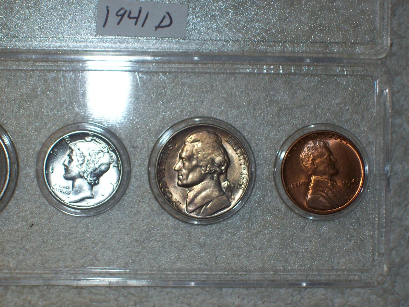 1941 D MINT SET UNCIRCULATED DENVER MINT