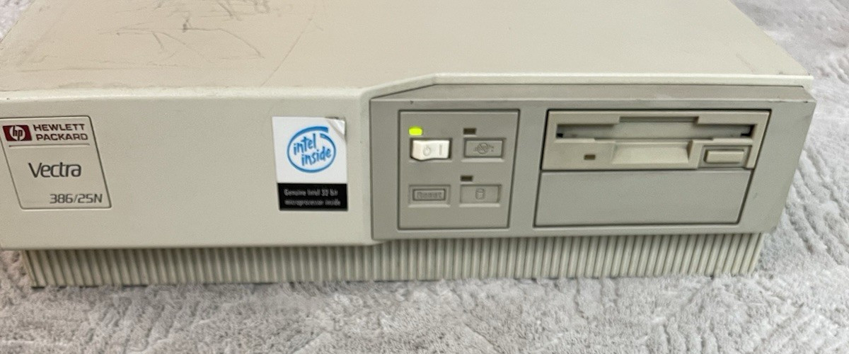 Retro Vintage Hewlett Packard  HP Vectra 386/25N Working