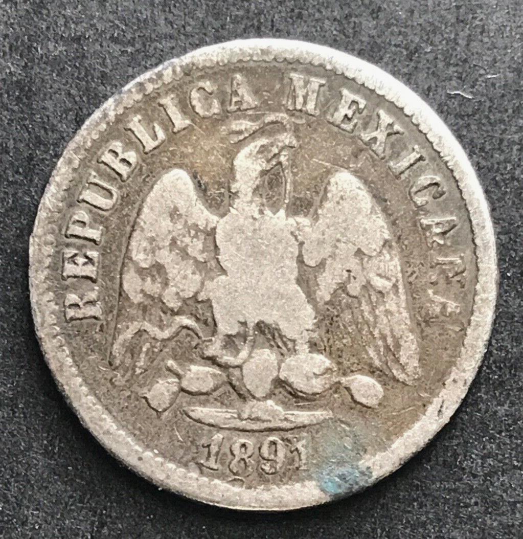 🇲🇽🇲🇽 MEXICO 1890 DoP  10 Centavos VERY RARE  "DURANGO"  🇲🇽🇲🇽