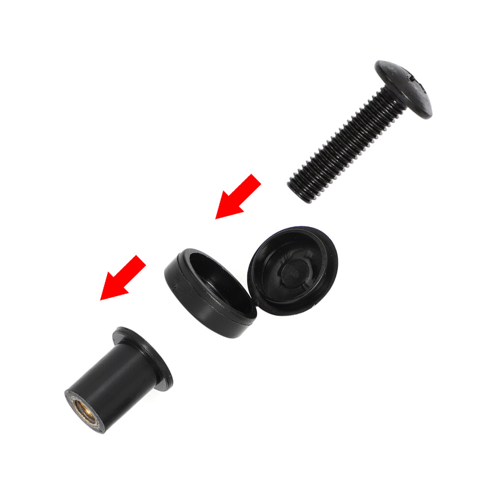 For Arctic Cat Snowmobile Windshield Mounting Kit, Screw, Expansion Nuts Cap Kit