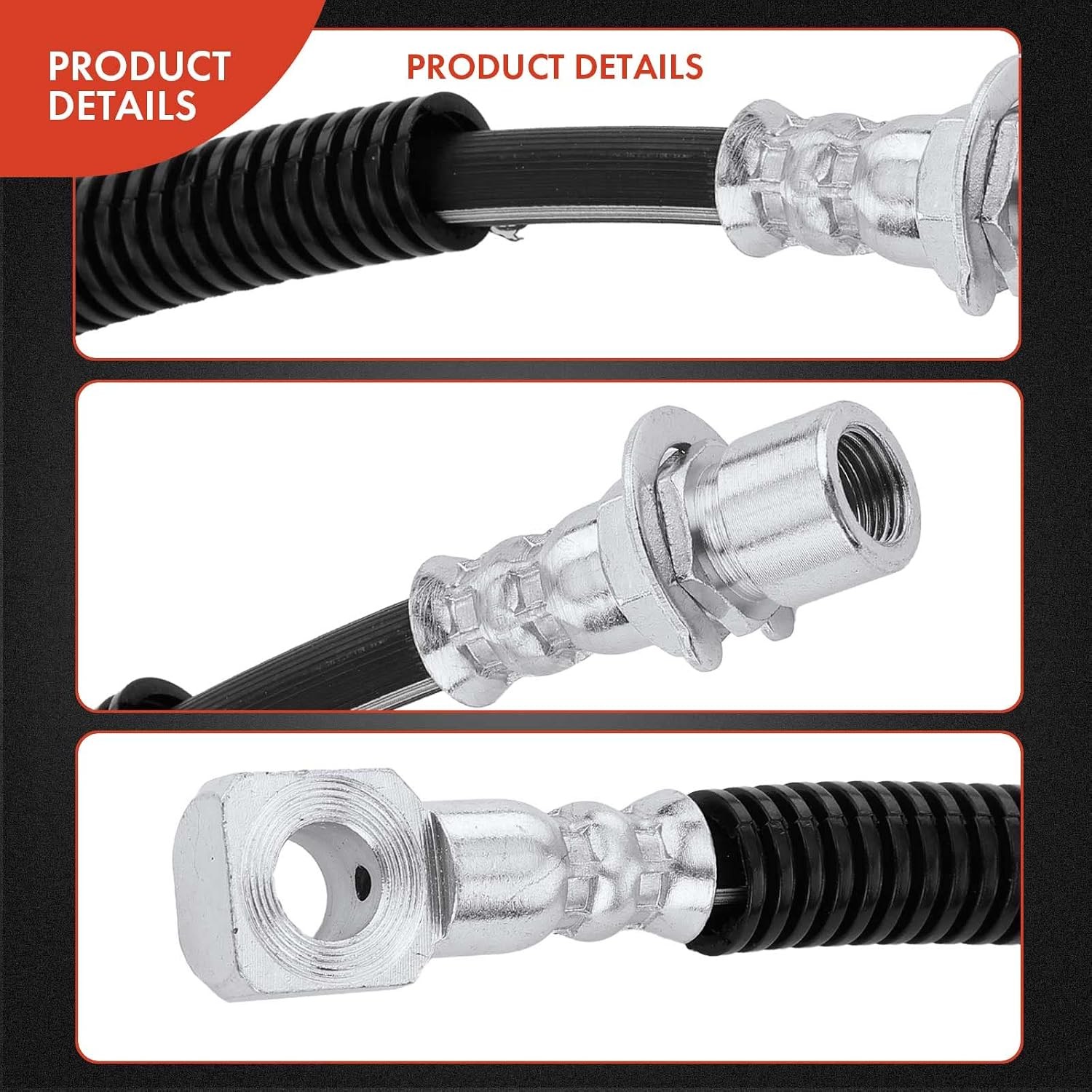 A-Premium Front Driver or Passenger Brake Hydraulic Hose Compatible with Select