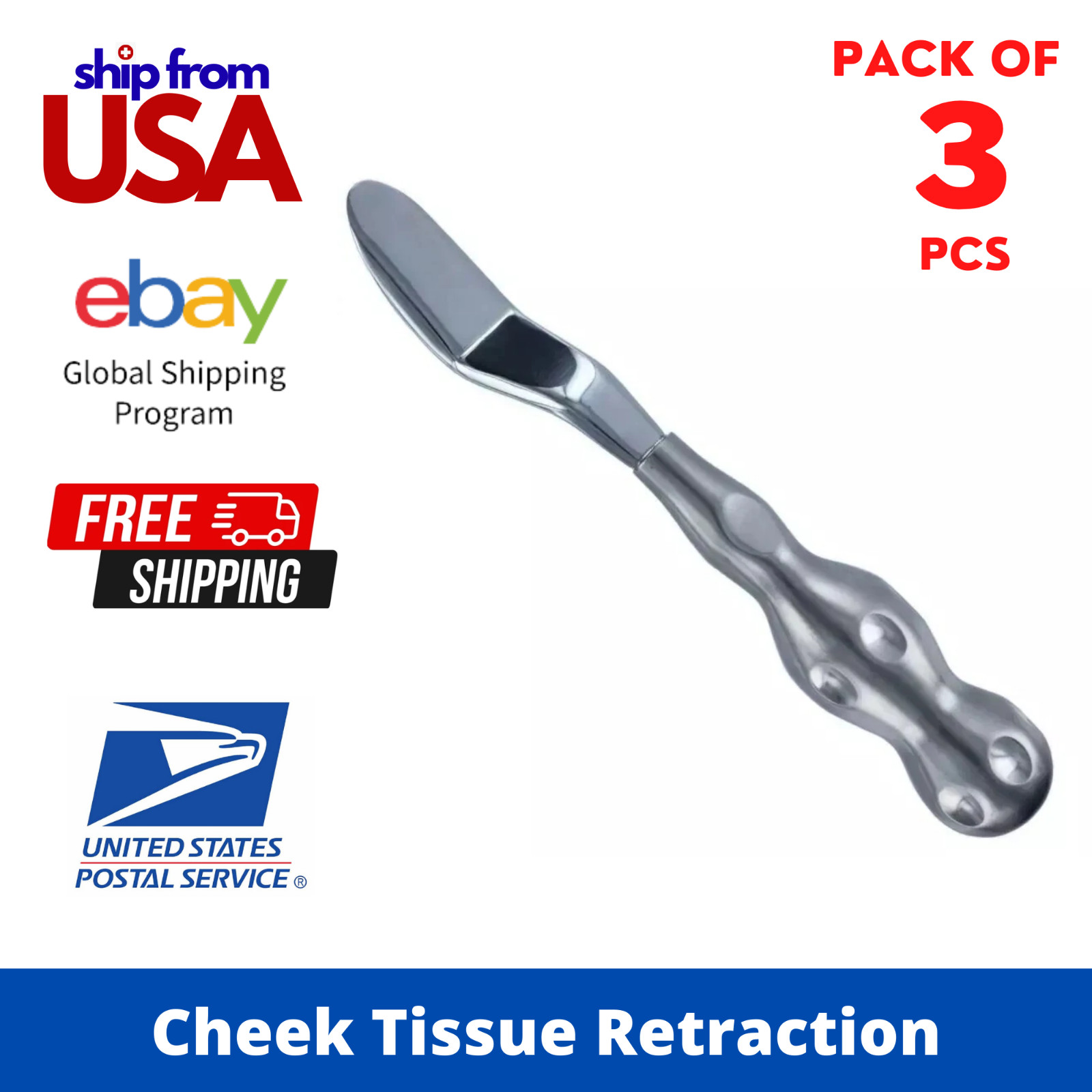 Implant Dentistry – Minnesota Retractor w/ Ergonomic Handle USPS FAST SHIP