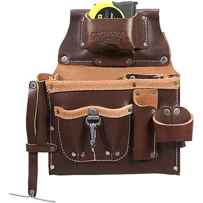 Occidental Leather 5085 17-Pocket All Leather Engineer's Tool Case, 11" x 7"