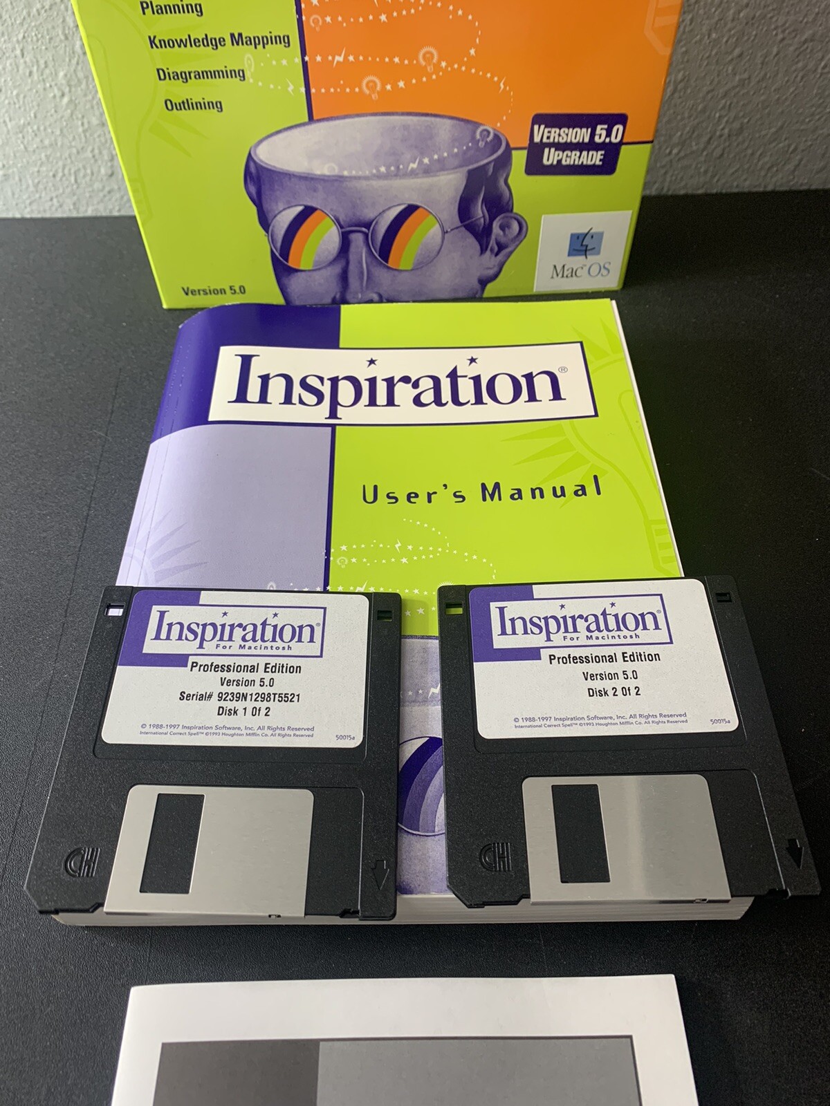 Inspiration Professional Edition Visual Thinking Tool MaC OS Version 5.0 1997