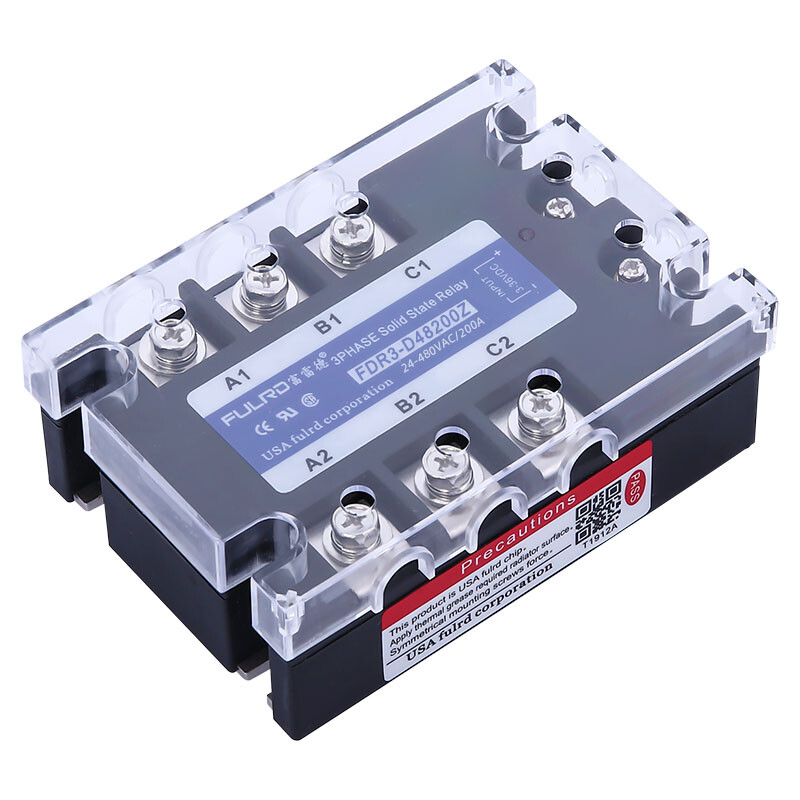 1pcs FDR3-D48200Z 200A DC-AC 24-480VAC 3-36VDC Three-phase Solid State Relay
