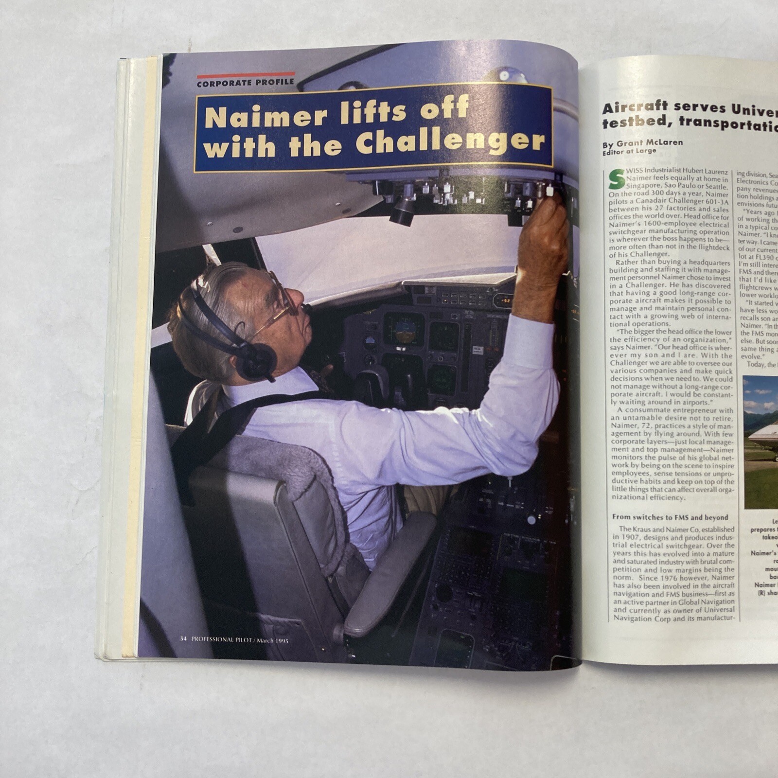 Professional Pilot - March 1995 Issue