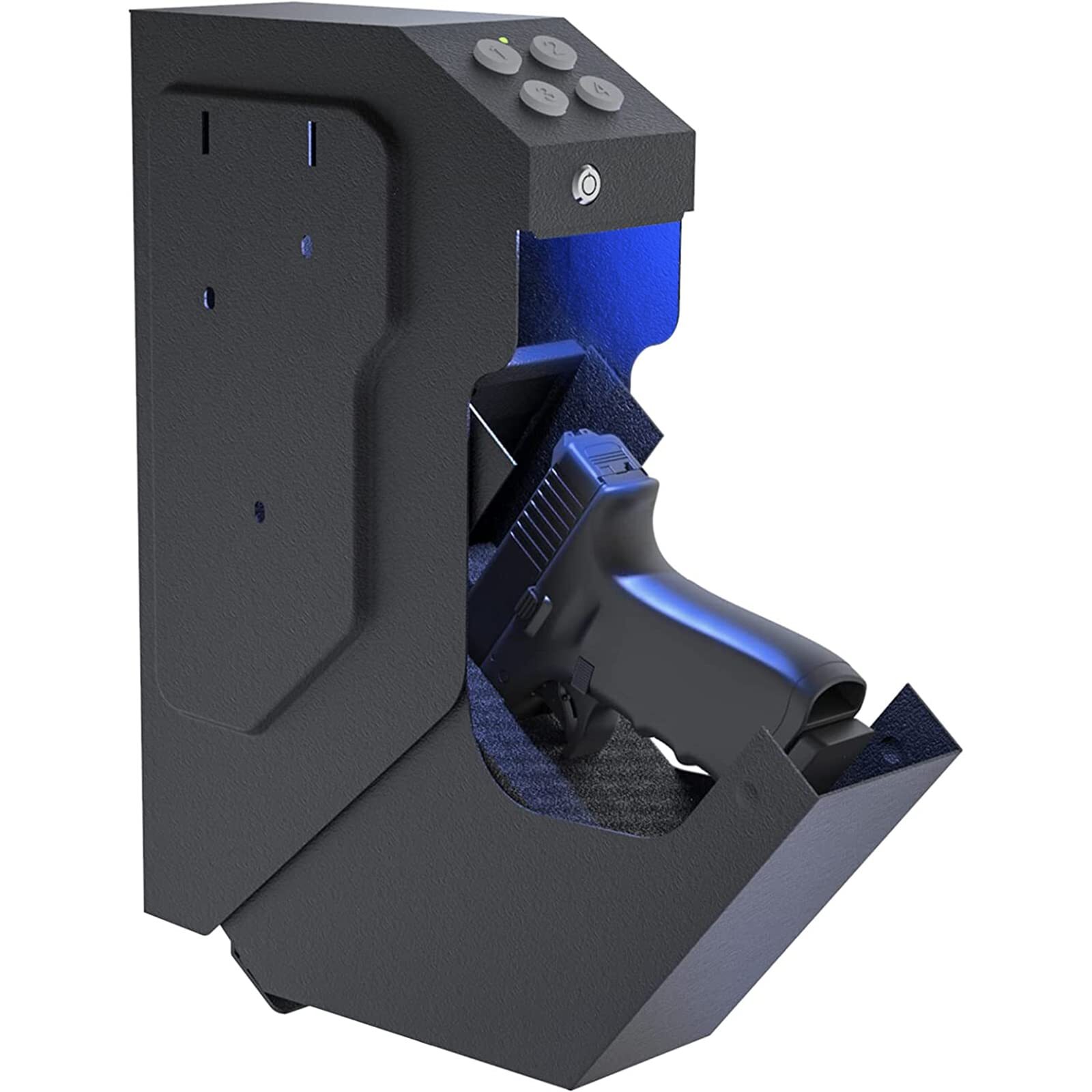 Gun Safe Quick Access Handgun Firearm Safes For Pistols Drop Down Single Gun Saf
