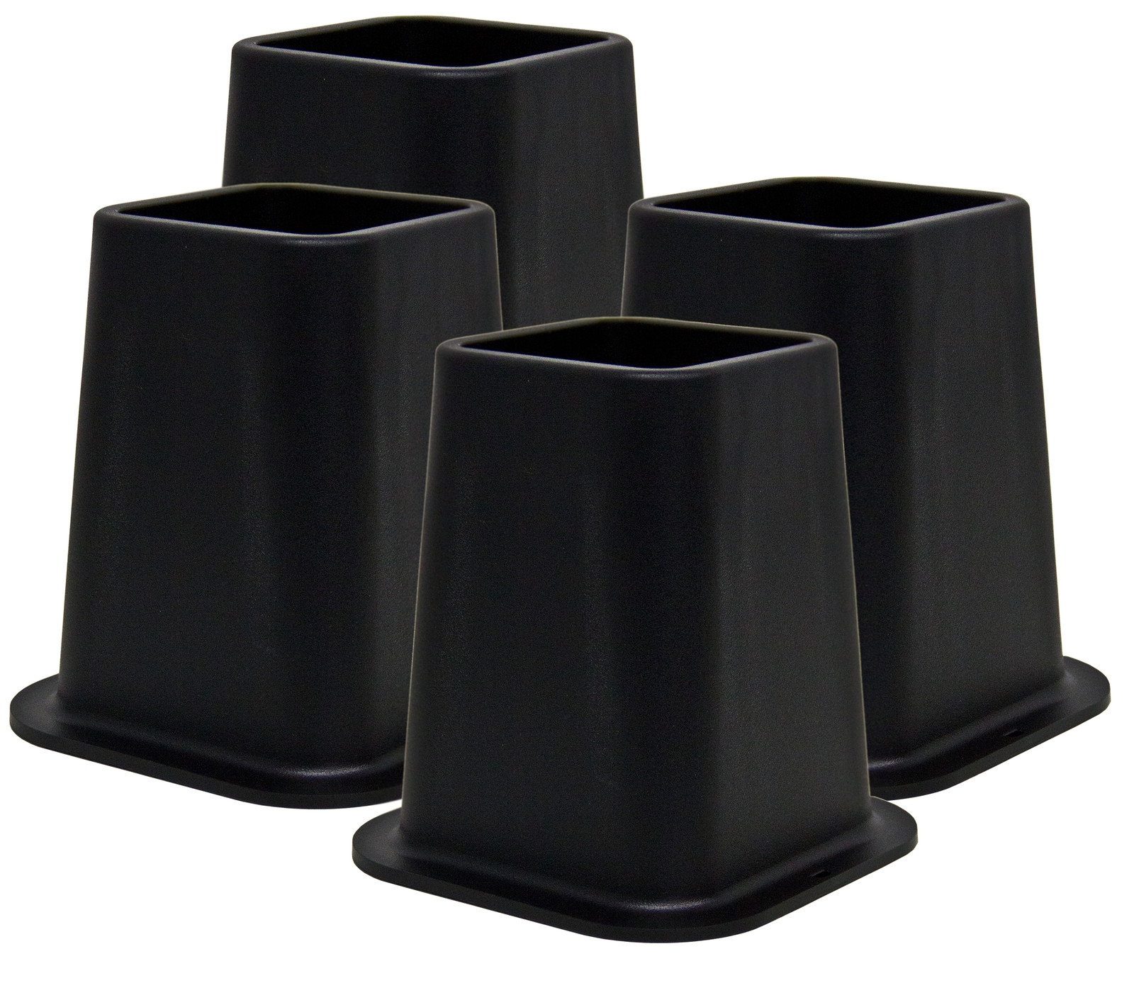 Kings Brand 6-inch Bed Risers, Furniture Riser, Under Bed Storage, Set of 4