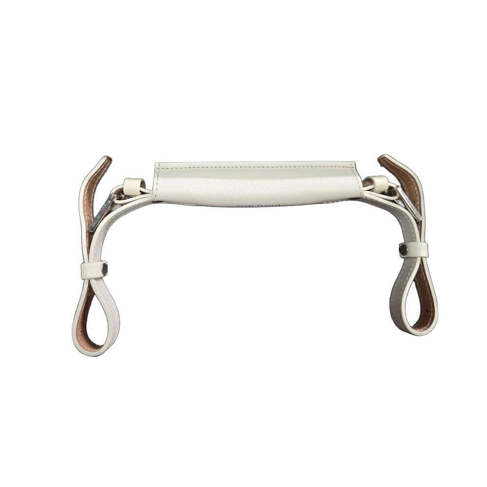 Globe Trotter Genuine Leather Spare Handle Strap White Boxed Luggage Accessory