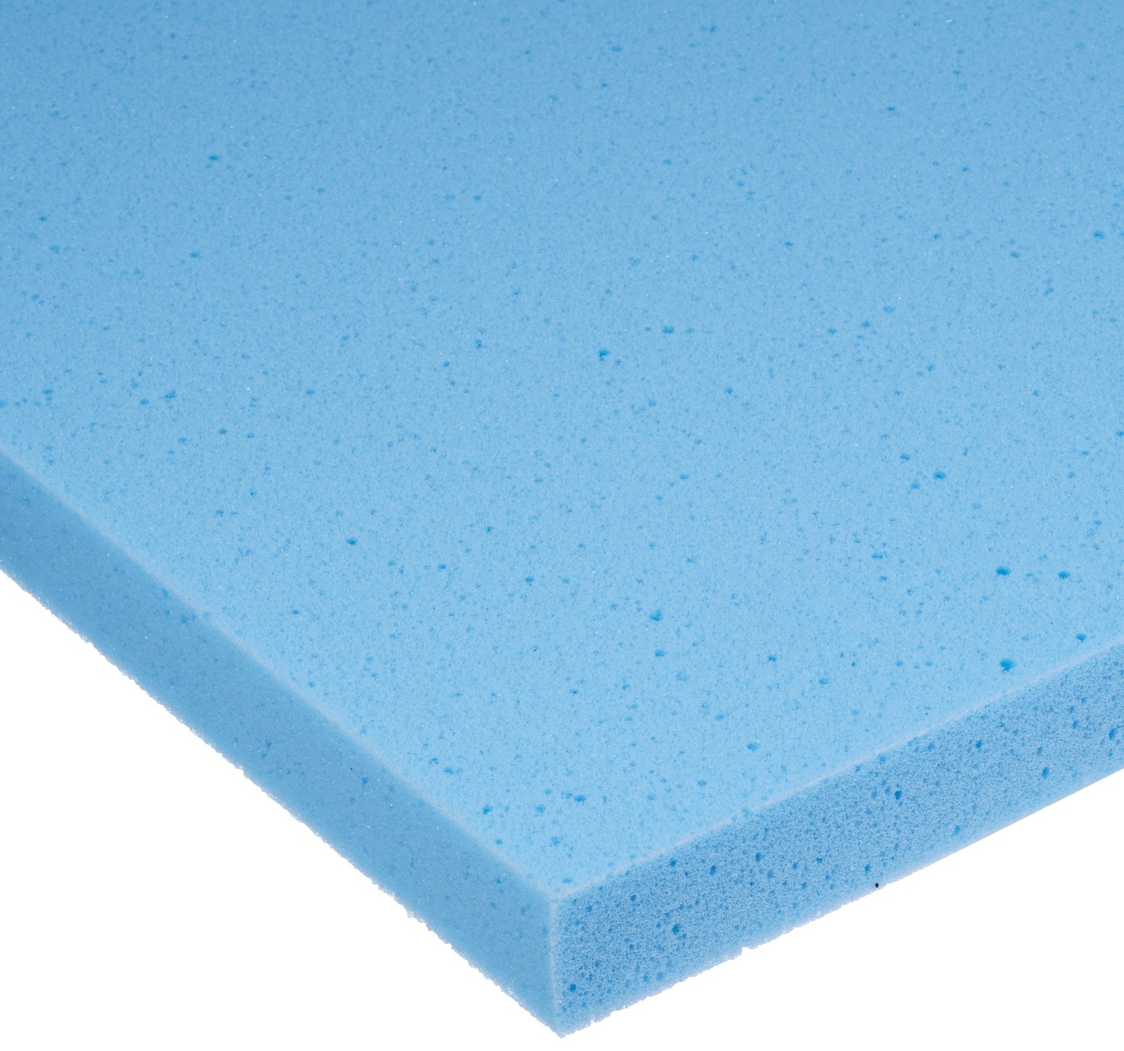 Rolyan Temper Foam, 1 x 16 x 24, Plain Backed Blue, Body Heat Molded Foam Suppor