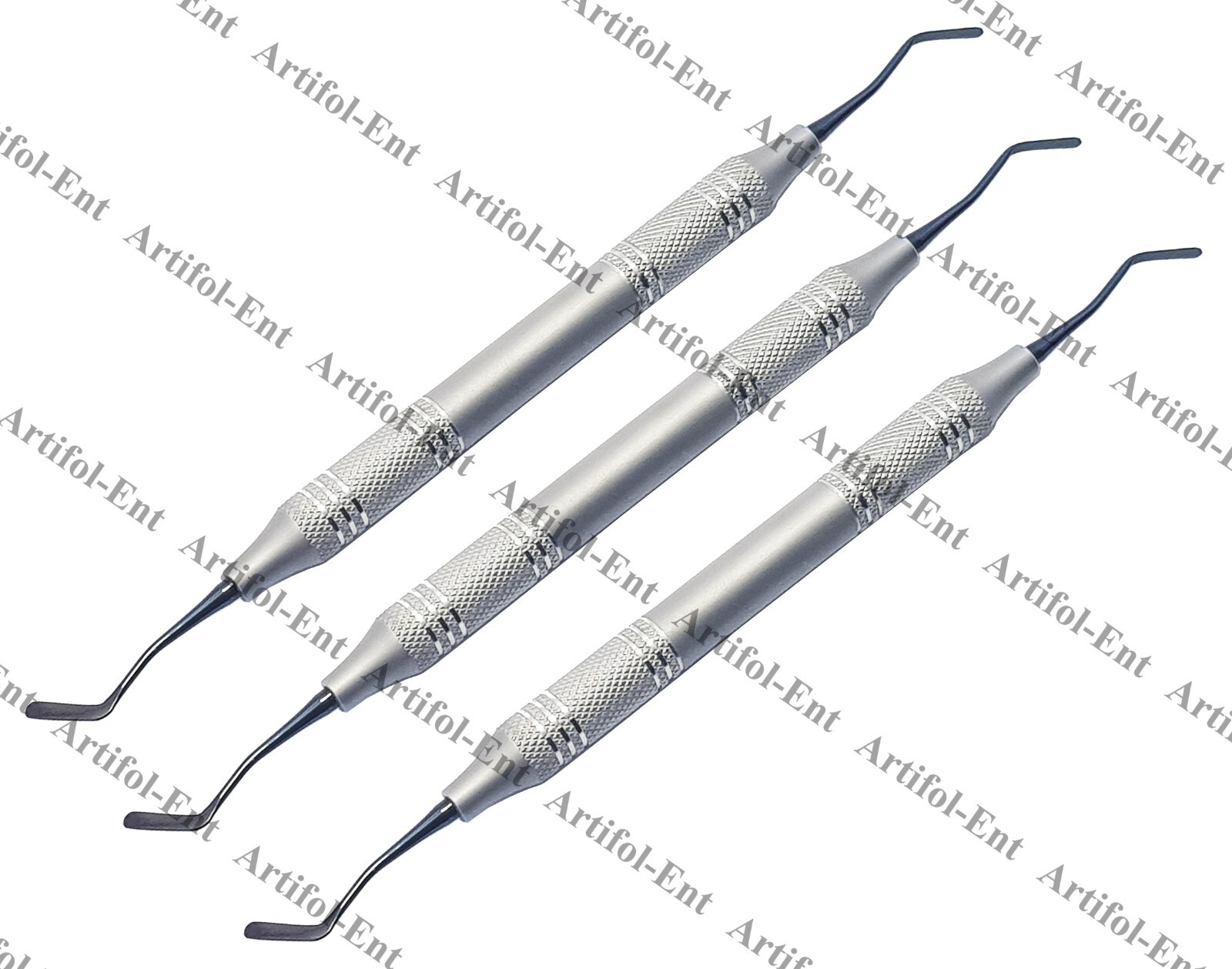 A6 Composite Filling Dental Instrument Set – 3-Piece Kit | Black Titanium Tips