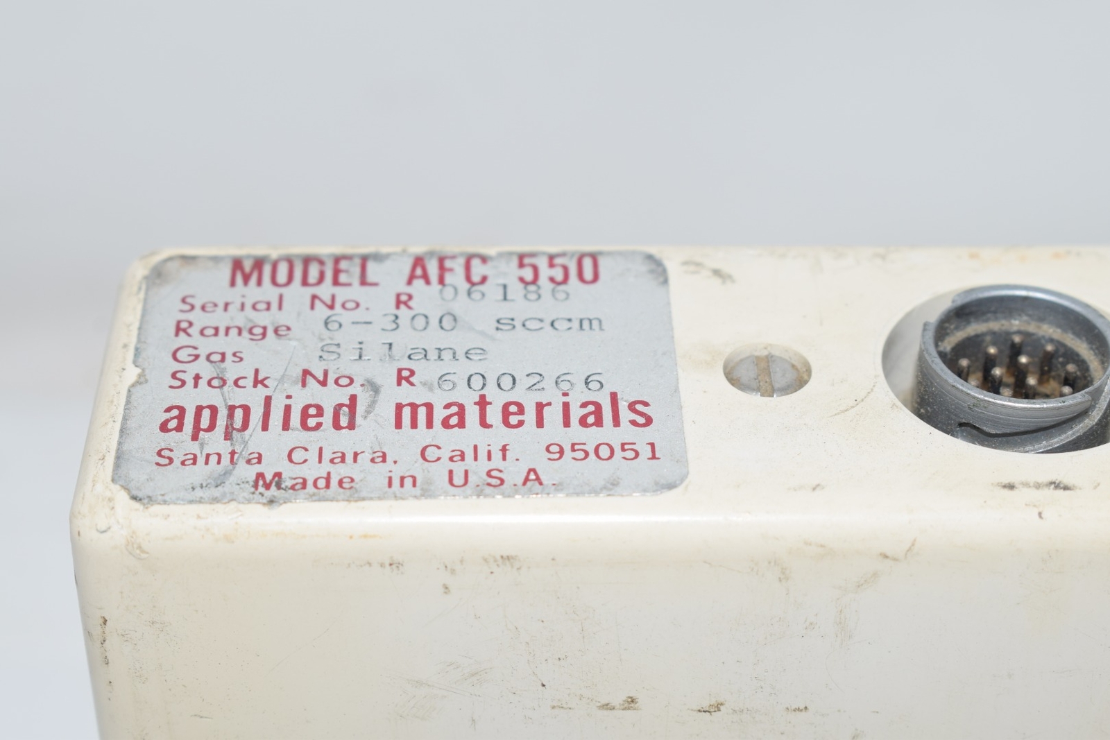 AMAT Applied Materials AFC 550 Mass Flow Controller MFC 6-300 sccm Silane Gas