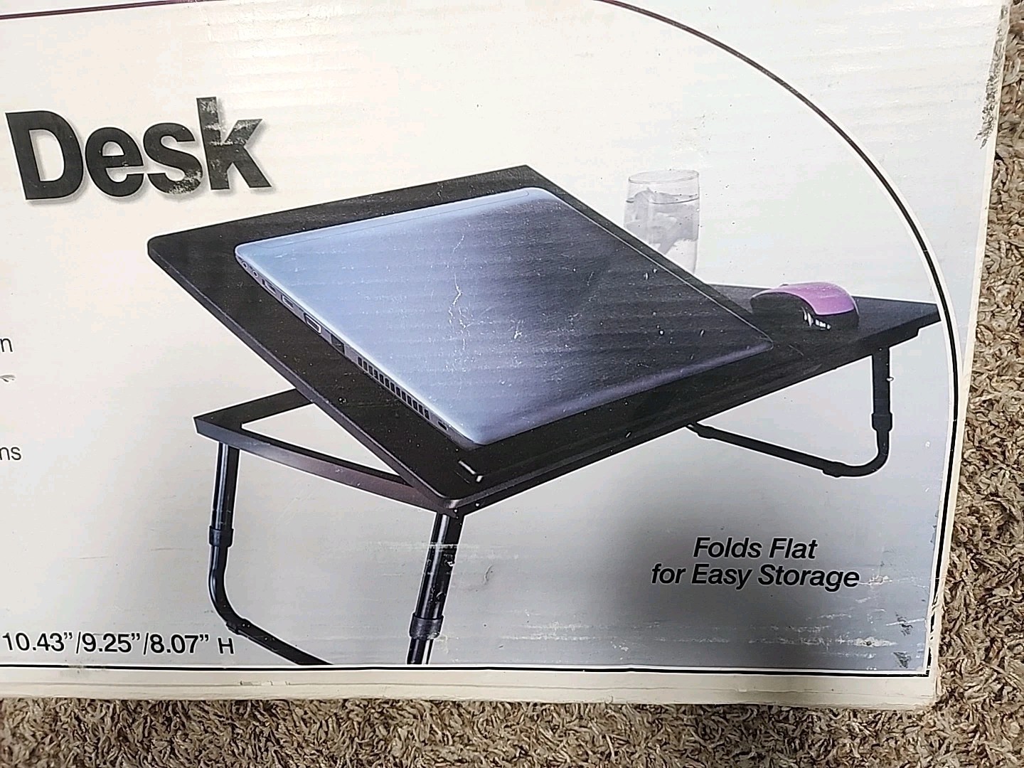 PDG Portable Laptop Desk ◇ Durable, Adjustable, Black, Sturdy ◇ BRAND NEW