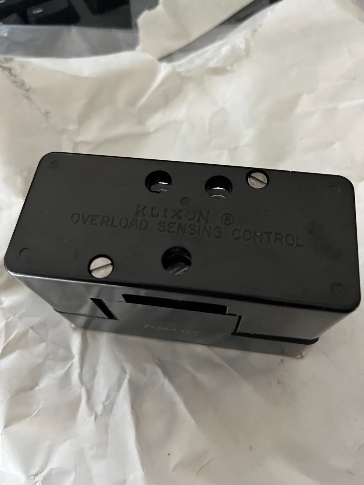 Klixon Overload Sensing Control 7236-1-175 New Surplus