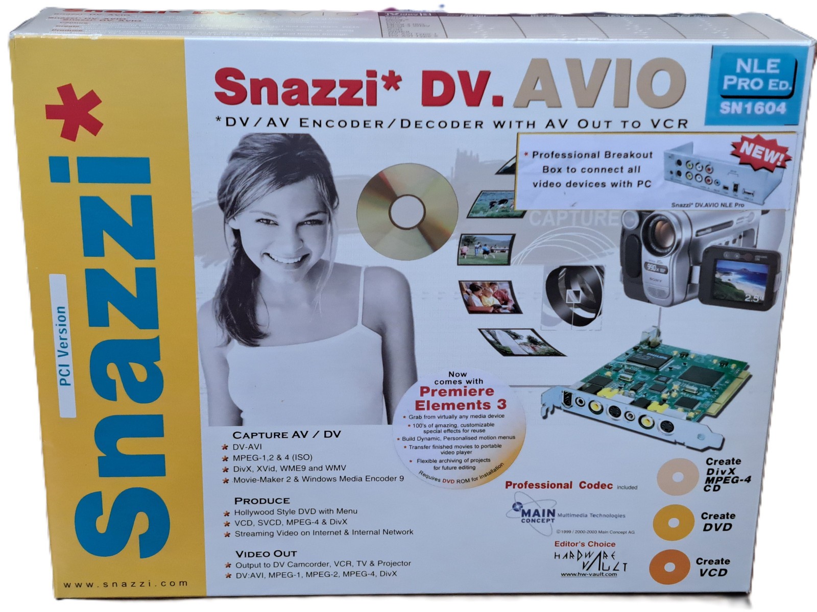 NEW! Unopened. Video Capture & Editing Kit. Snazzi* SN1604. Includes everything!
