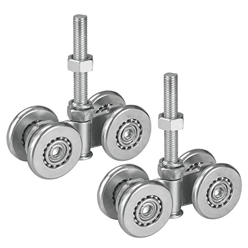 Trolley Assembly, Silent Rollers Wheel for 1-3/4" Wide and 2-1/4" or Taller