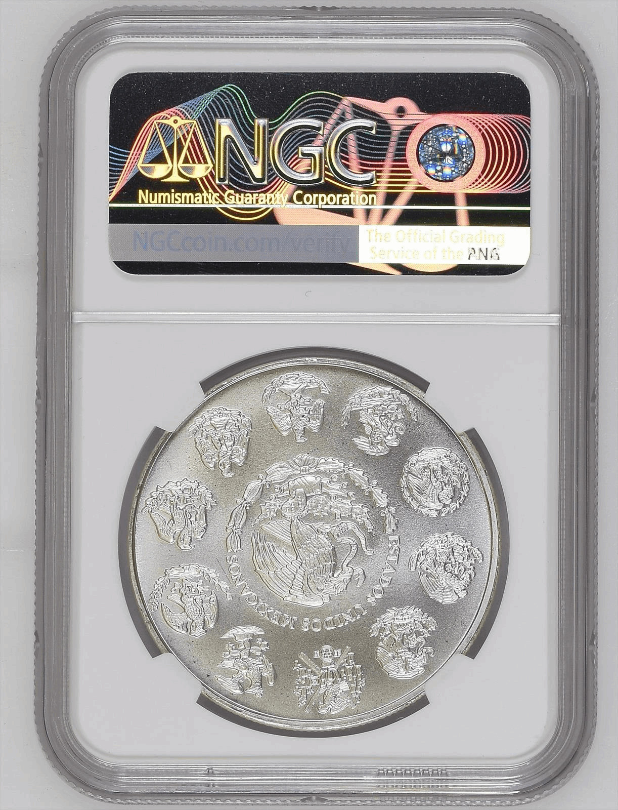 2007 MO Mexico 1 Onza Silver Libertad NGC MS 67
