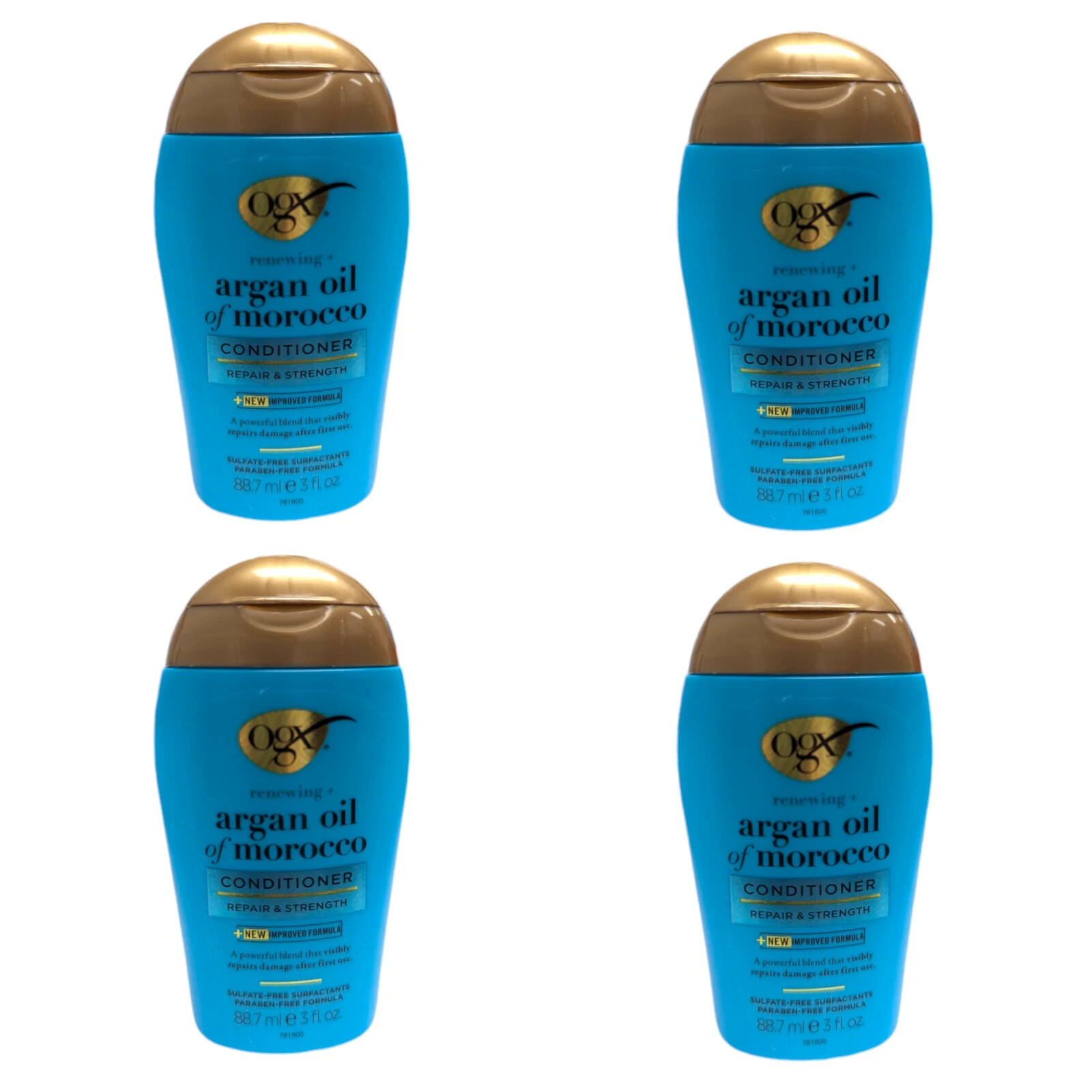 4 x OGX Renewing + Argan Oil of Morocco Repairing Conditioner, 3 fl. oz