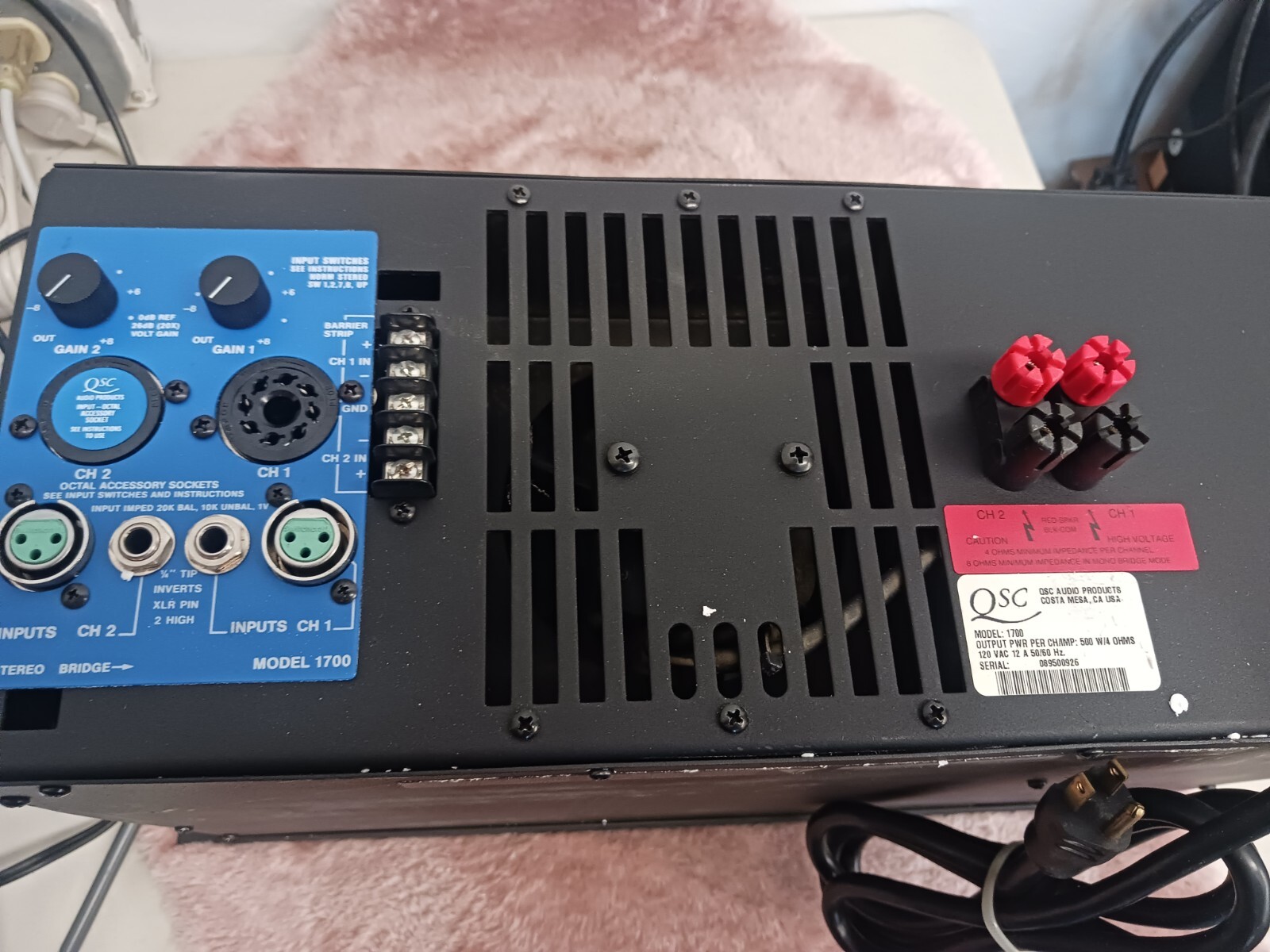 QSC Amplifier Model: 1700