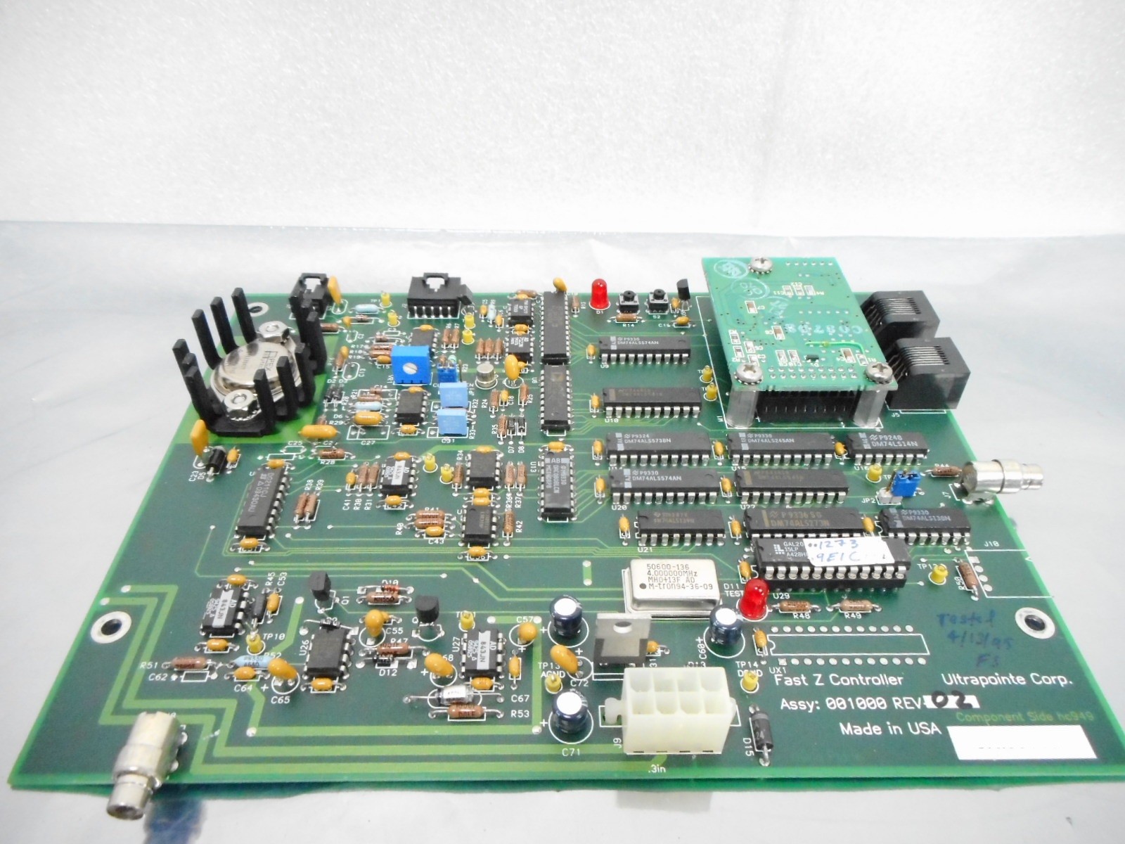 Ultrapointe Corporation 001000 Fast Z Controller PCB Rev. 02 Untested As-Is