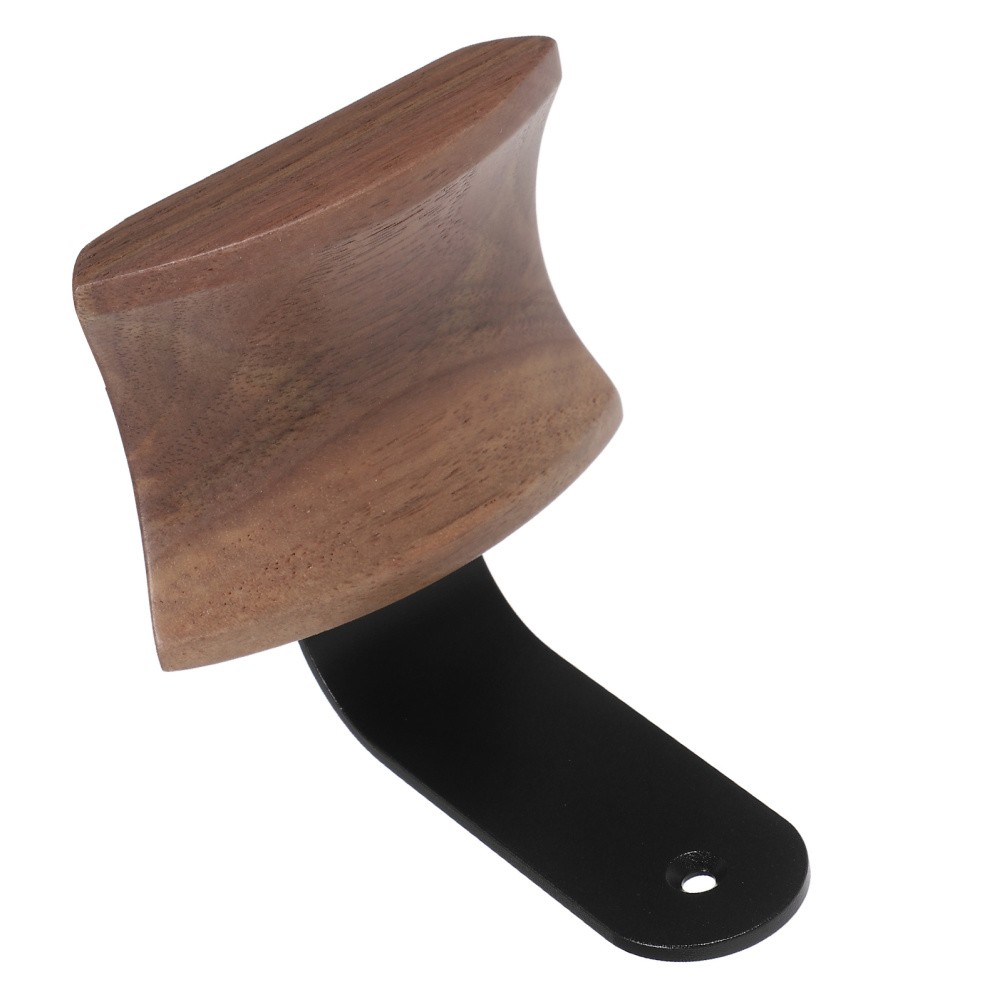 Headset Stand: Wood Headphone Wall Hanger - Space-Saving Headset Stand For