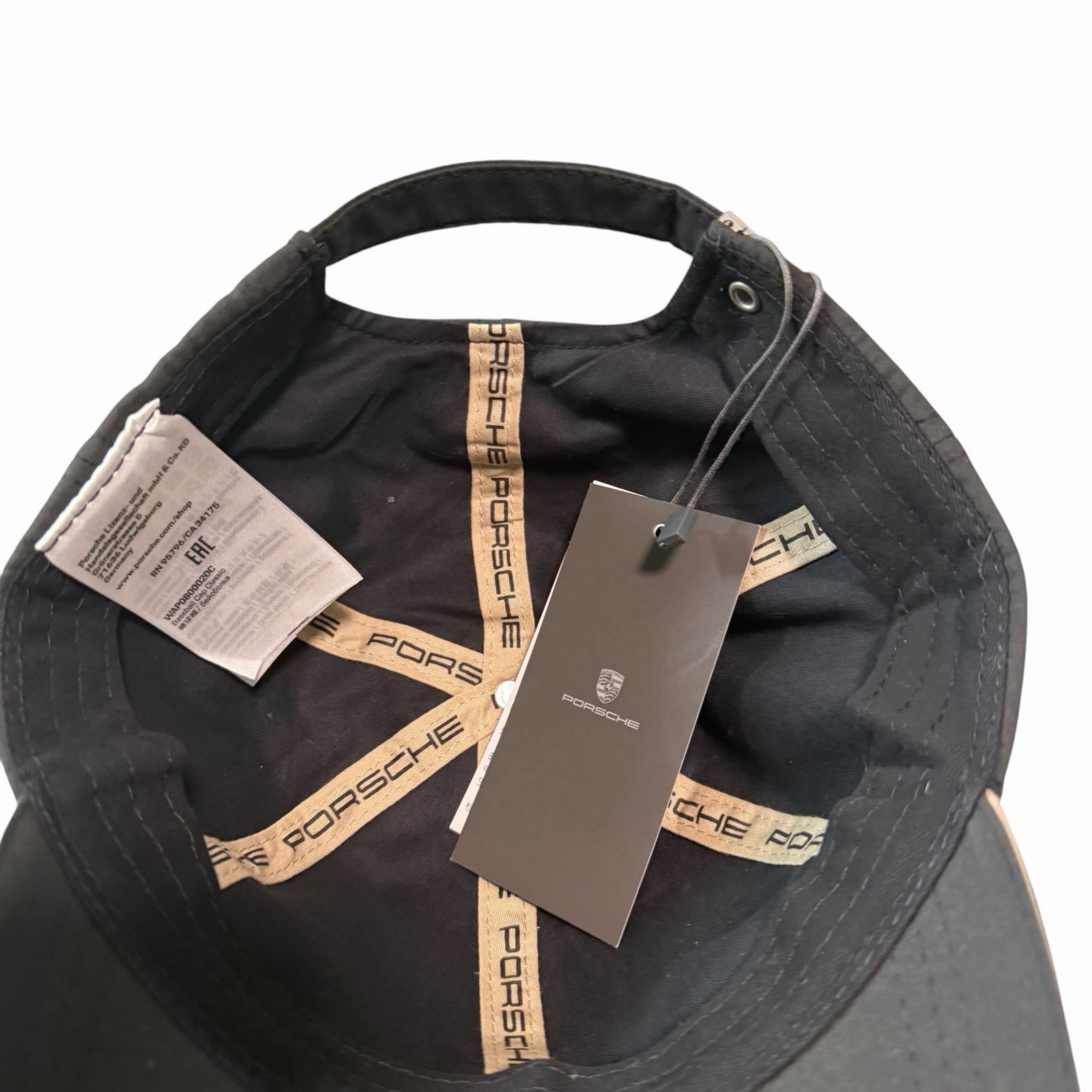 Genuine Porsche Design Baseball Cap Classic Hat Black Strapback