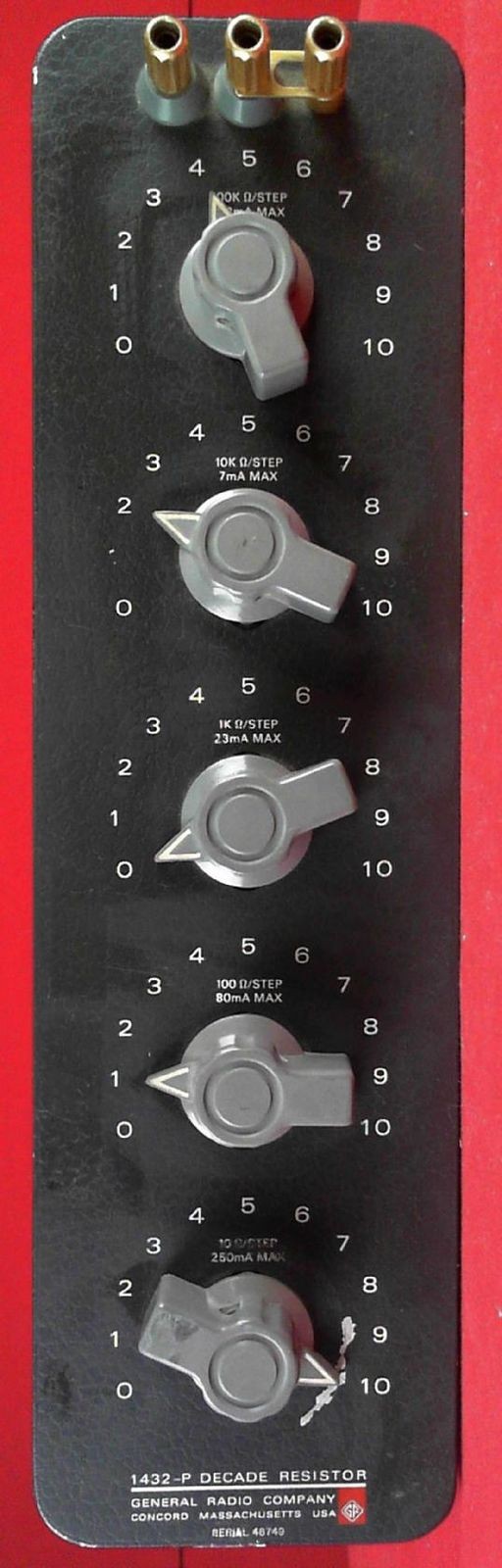 Gen Rad 1434P Decade Resistor