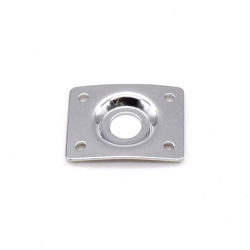 KD By AxLabs Rectangular Jack Plate - Curved Plate, Recessed Hole - Chrome