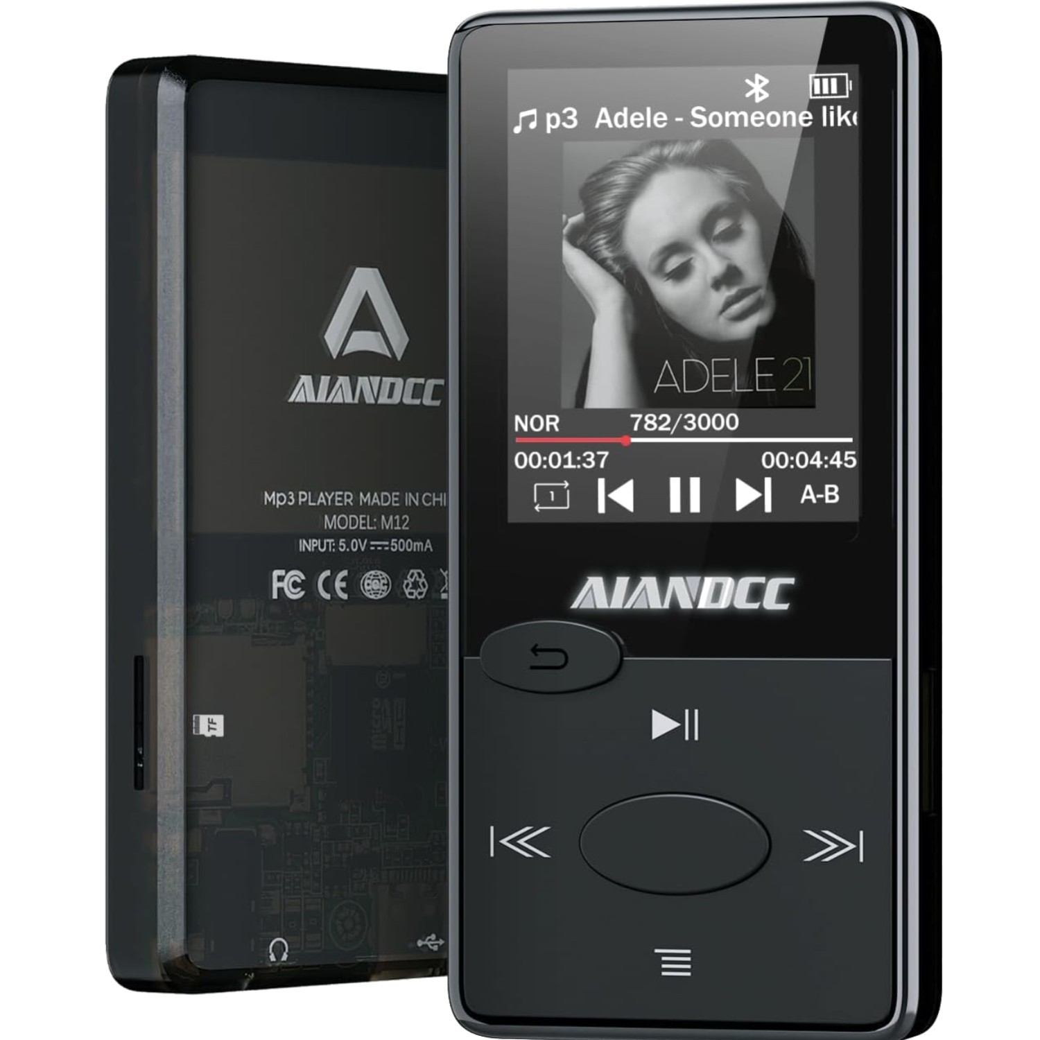 32GB Bluetooth MP3 Player with FM Radio & 48-Hour Playback for Sport Enthusiasts