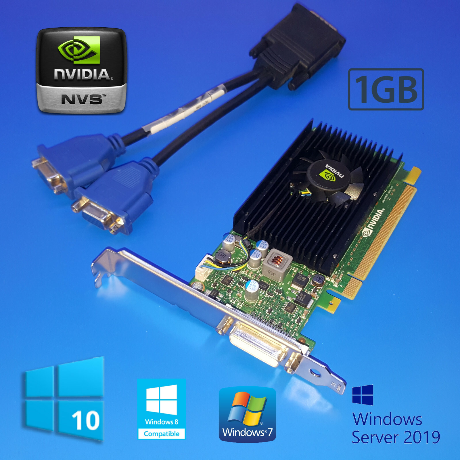 Lenovo IdeaCentre 510A-15ICB 510A-15ICK 510A-IKL Tower 1GB Dual VGA Video Card
