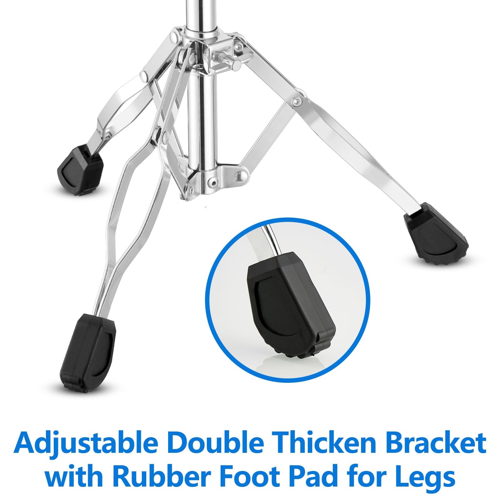 Double Braced Adjustable Snare Drum Stand Tripod For 1014 Inch Drum Set