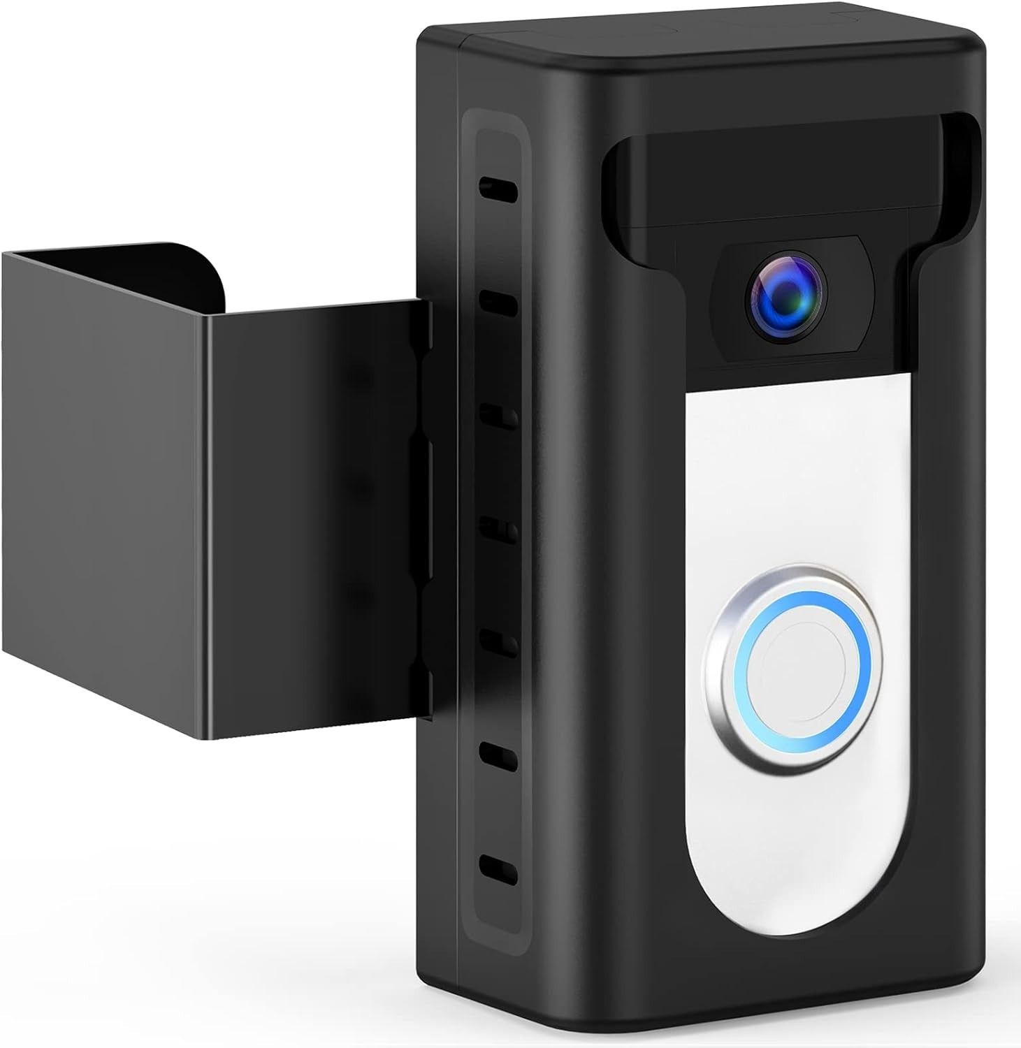 Anti Theft Doorbell Door Mount for Ring, No Drill Adjustable Apartment Video