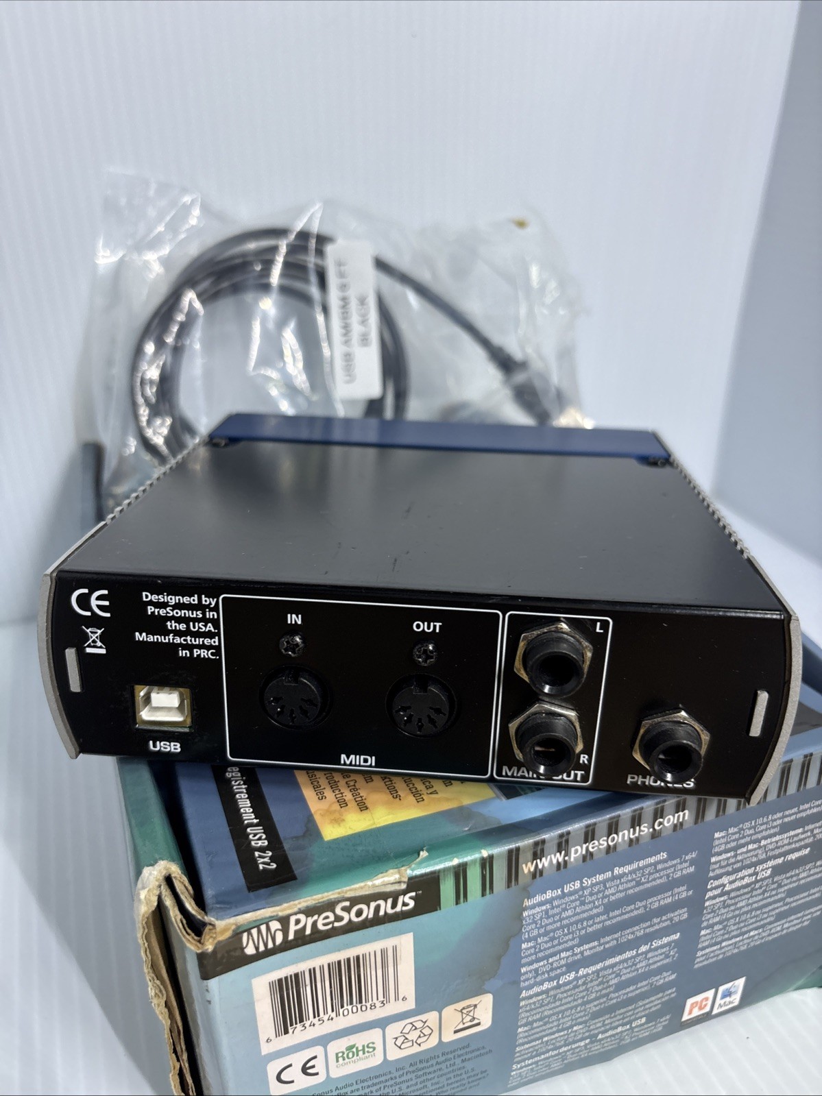 2012 PreSonus AUDIOBOX USB Recording System,future Artists (g)