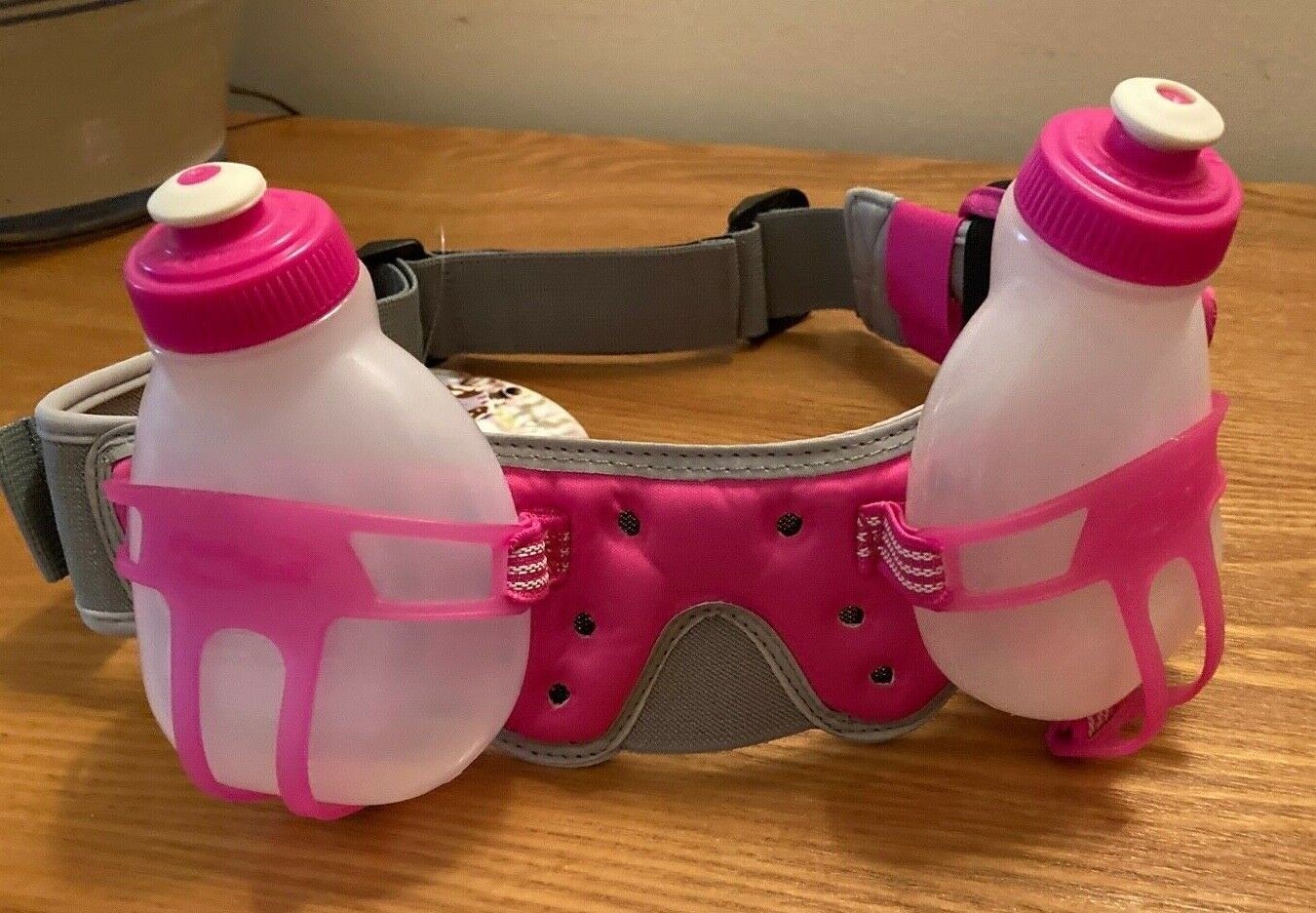 Hibiscus Pink/Silver FuelBelt R2O Revenge 2-Bottle Hydration Belt Running/Tri