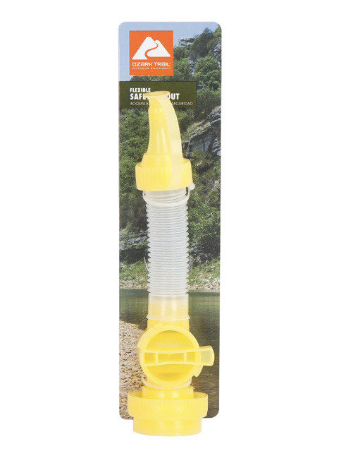 Ozark Trail FLEXIBLE SAFETY OIL FILL SPOUT BOTTLE ATTACHMENT On/Off Valve MARINE