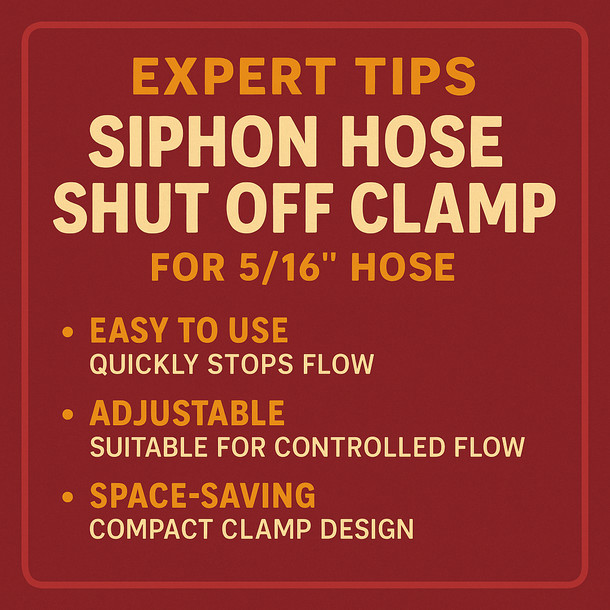 Fermtech Siphon Hose Shut Off Clamp-5/16Inch - 4858
