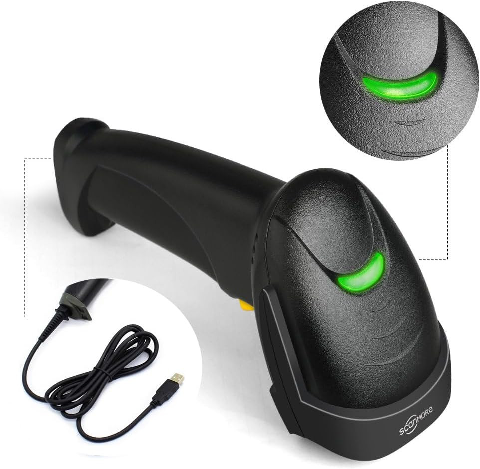 Lector De Codigo De Barras Punto De Venta POS Laser Inventario USB
